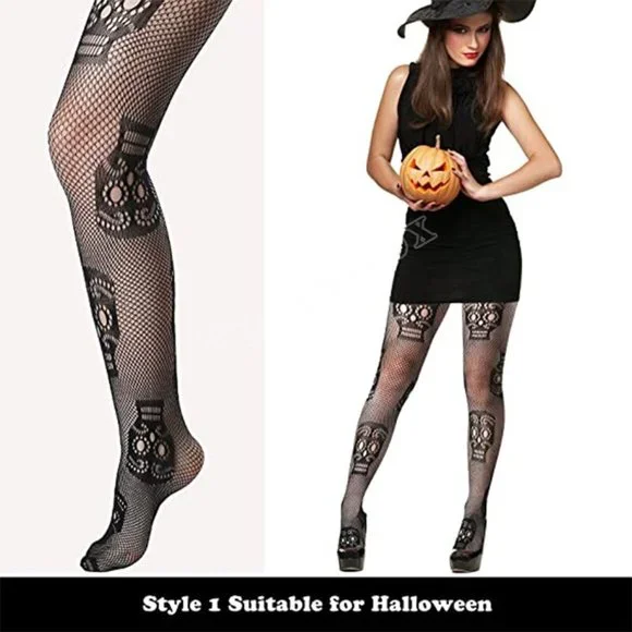 Graphic Diamond Fishnet Sheer Soft Nylon Women’s Pantyhose Stretchy Black Tights - Picture 6 of 17